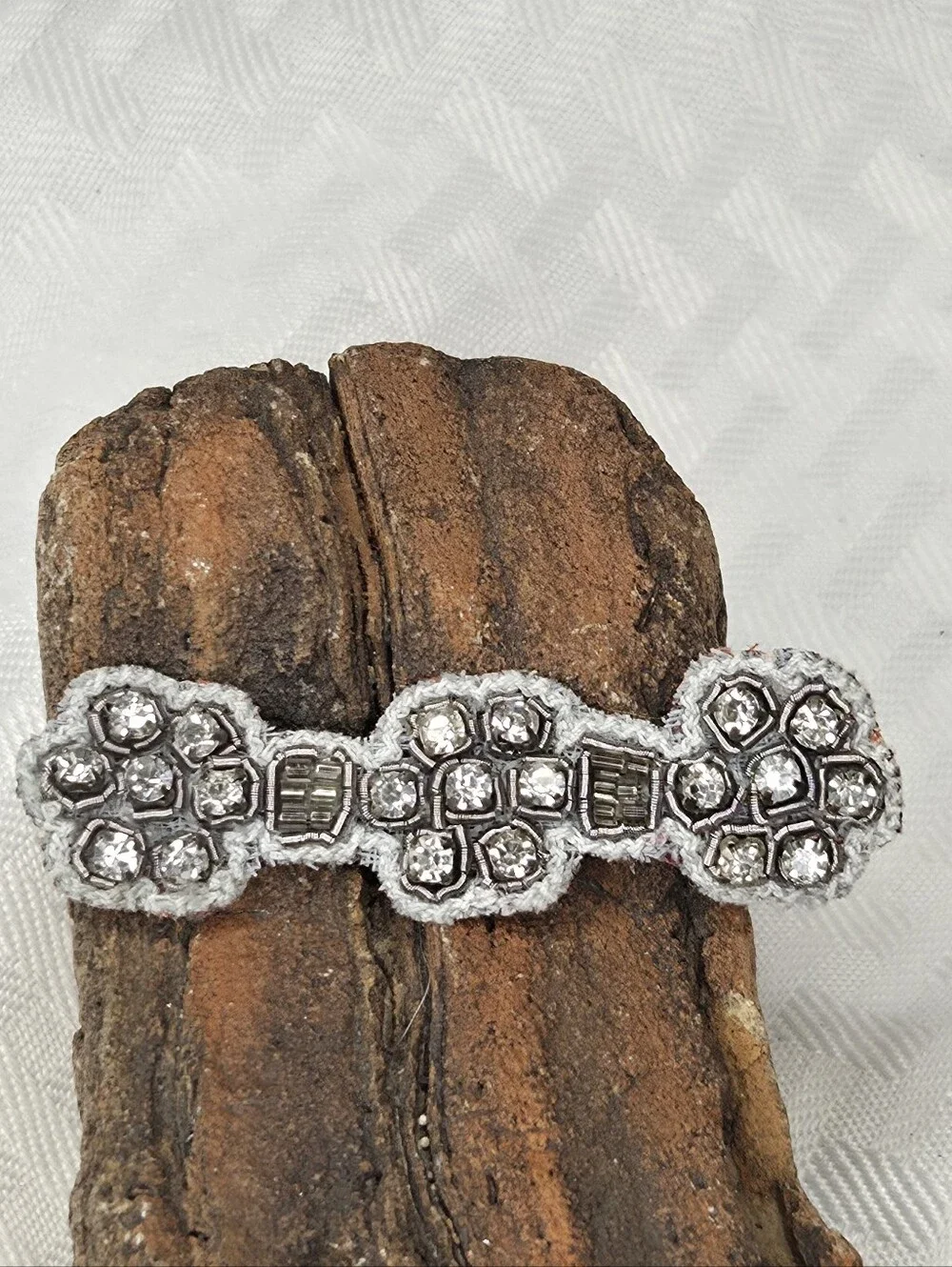 Deepa Gurnani Handmade Crystal and Rhinestone Hair Bobby Pins Clips Lot Of 4